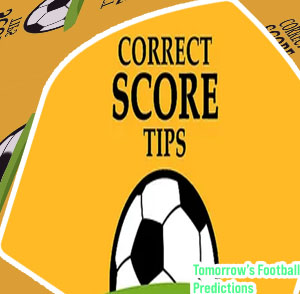 Correct score prediction tomorrow